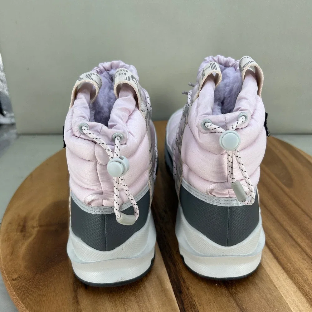 The North Face Womens ThermoBall Lace Up Waterproof Boots Pink NF0A5LWD Size 10